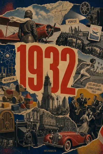 Affiche collage POSTYOURMOOD consacrée à l’année 1932