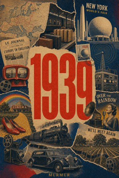 Affiche collage POSTYOURMOOD consacrée à l’année 1939