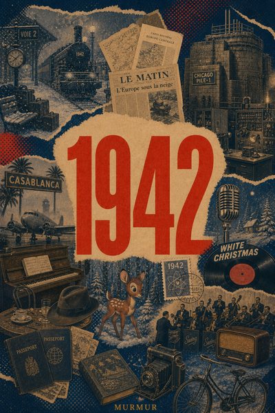Affiche collage POSTYOURMOOD consacrée à l’année 1942