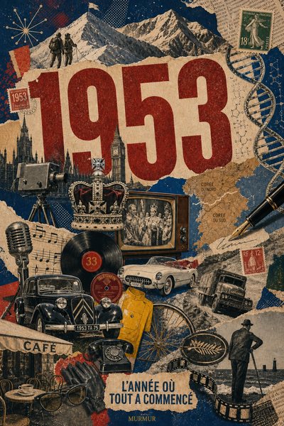 Affiche collage POSTYOURMOOD consacrée à l’année 1953