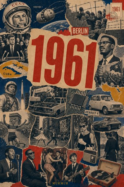 Affiche collage POSTYOURMOOD consacrée à l’année 1961