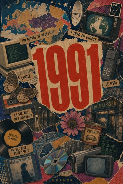 Affiche collage POSTYOURMOOD consacrée à l’année 1991