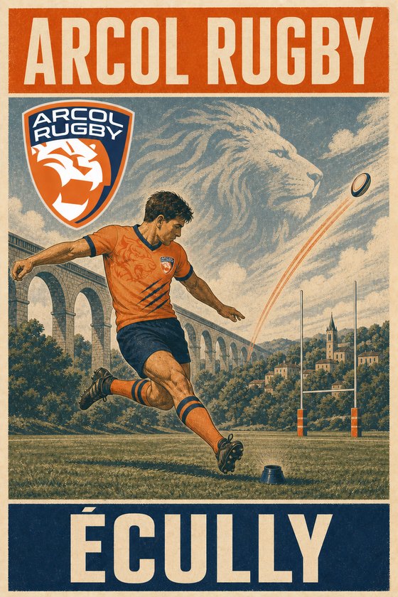 Direction artistique ARCOL Rugby à Écully