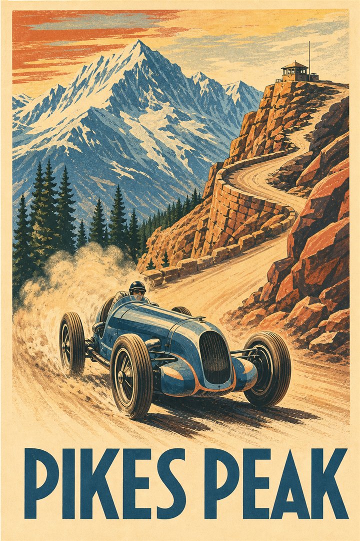 Affiche de course Pikes Peak