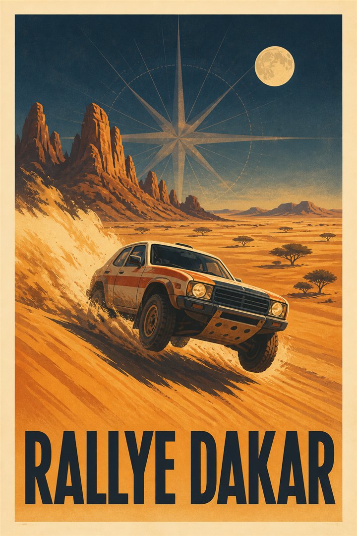 Affiche de course Rallye Dakar