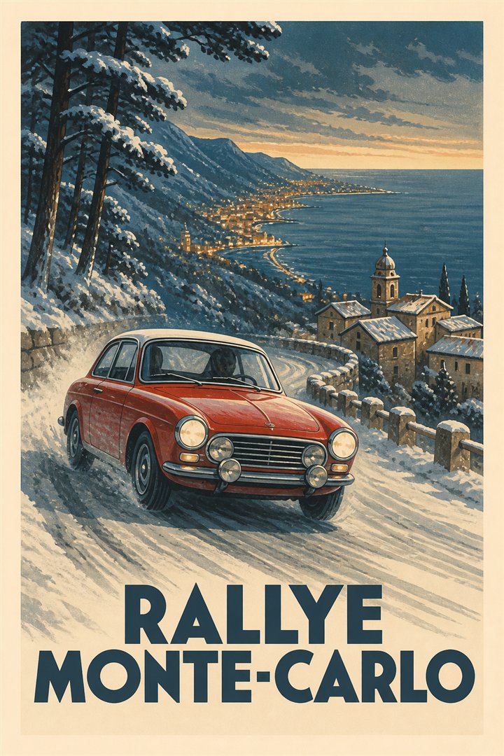 Affiche de course Rallye Monte-Carlo
