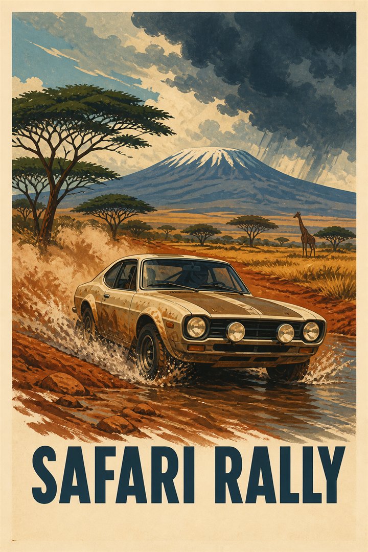 Affiche de course Safari Rally