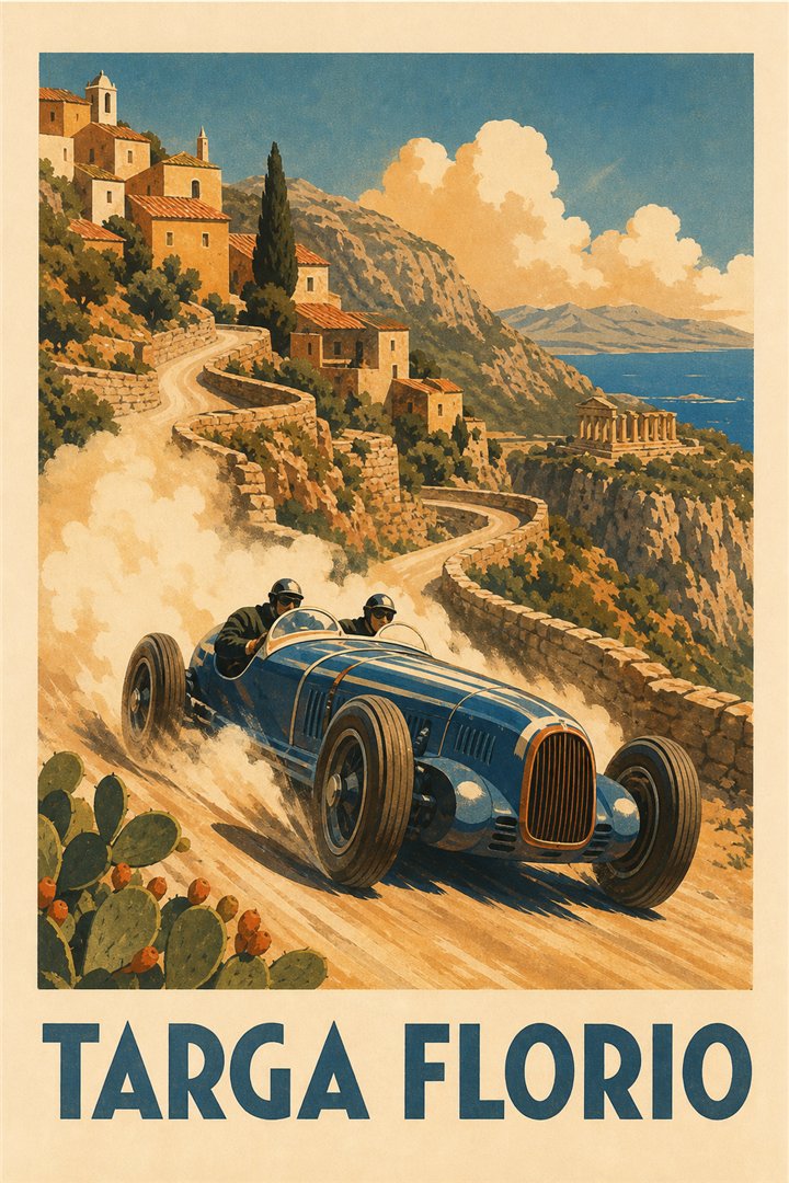 Affiche de course Targa Florio