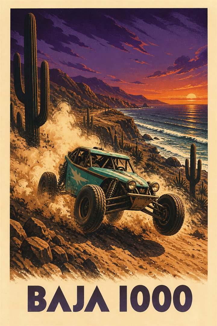 Affiche de course Baja 1000