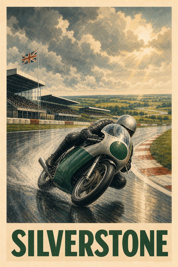 Affiche de course Silverstone