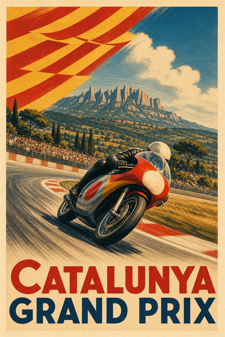 Affiche de course Grand Prix de Catalogne