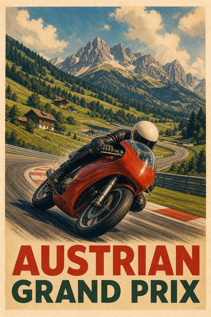 Affiche de course Grand Prix d’Autriche