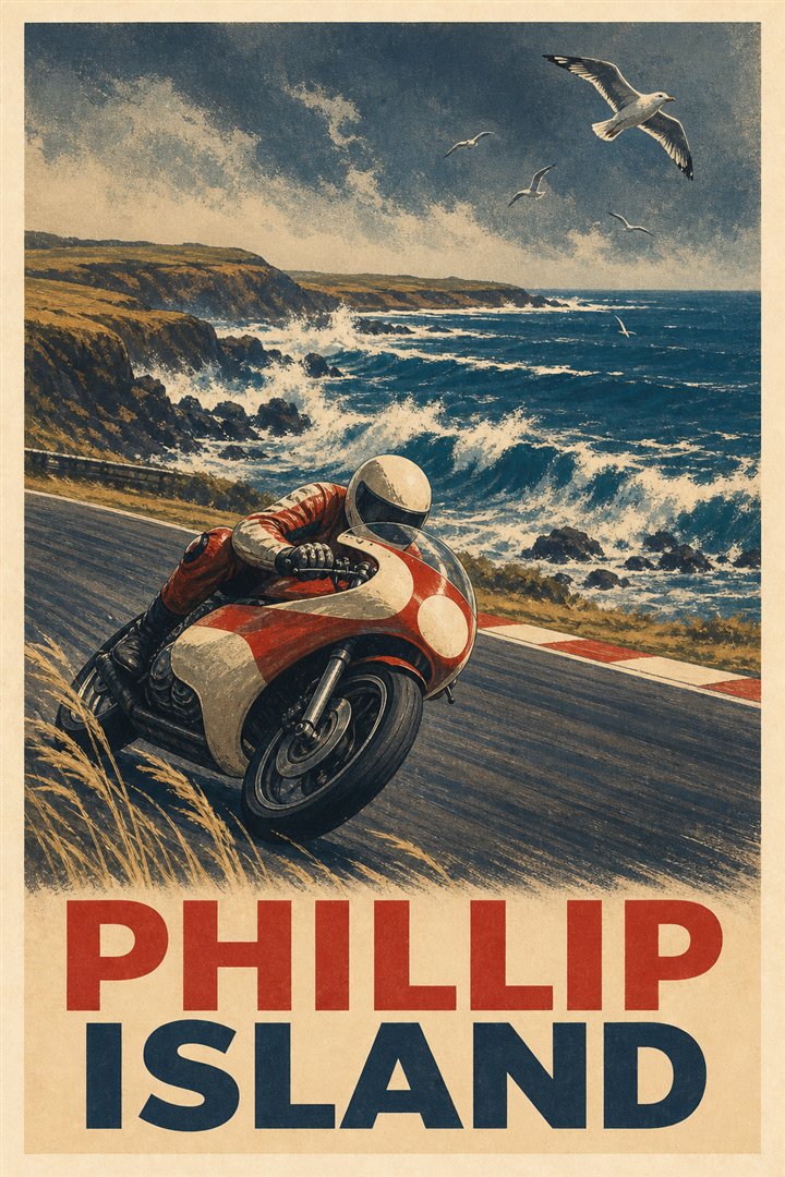 Affiche de course Phillip Island