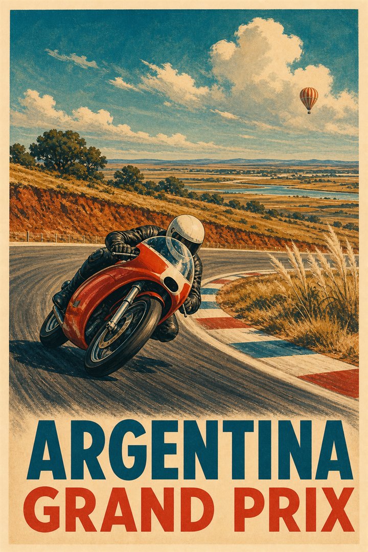 Affiche de course Grand Prix d’Argentine