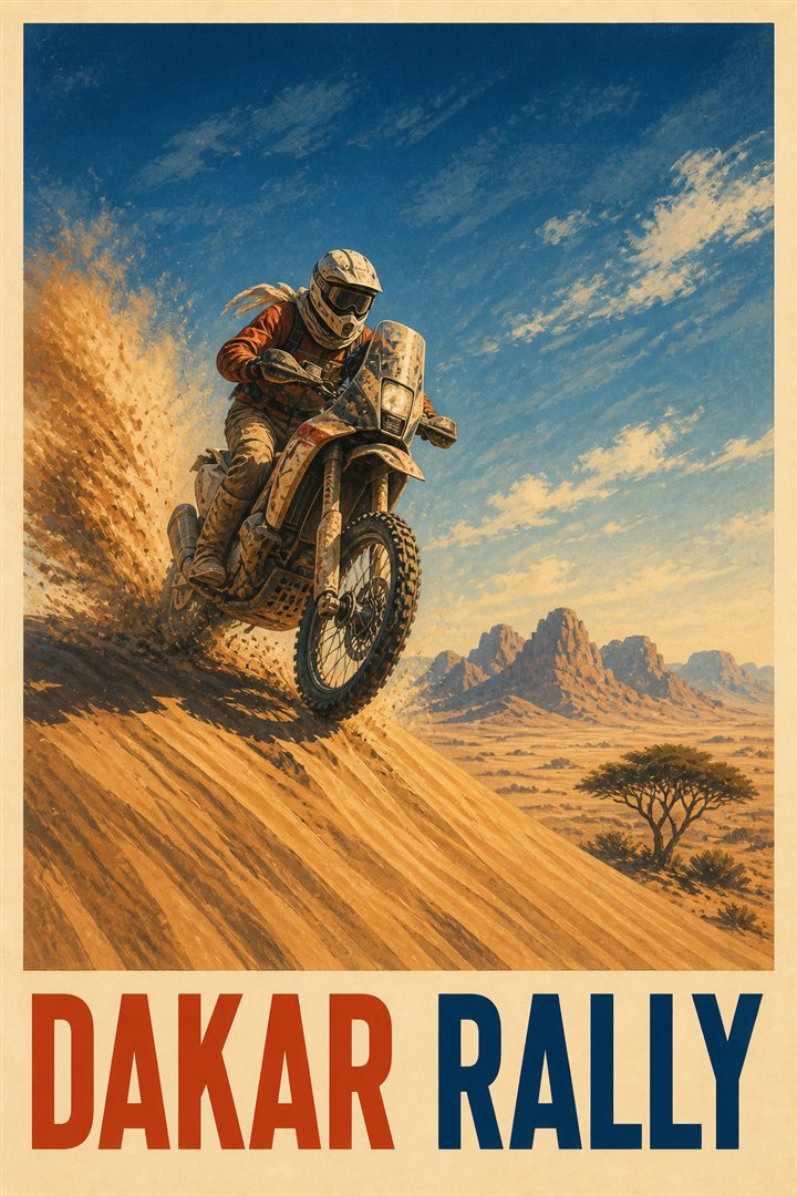 Affiche de course Rallye Dakar
