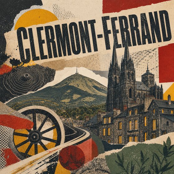 Affiche collage POSTYOURMOOD de Clermont-Ferrand
