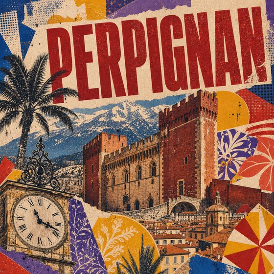 Affiche collage POSTYOURMOOD de Perpignan