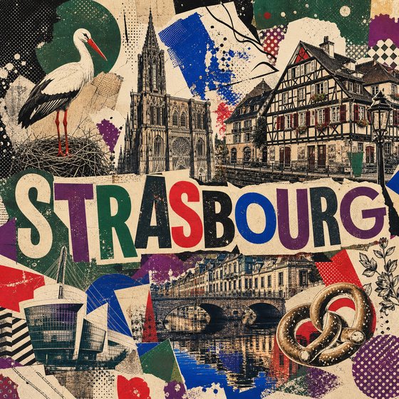 Affiche collage POSTYOURMOOD de Strasbourg