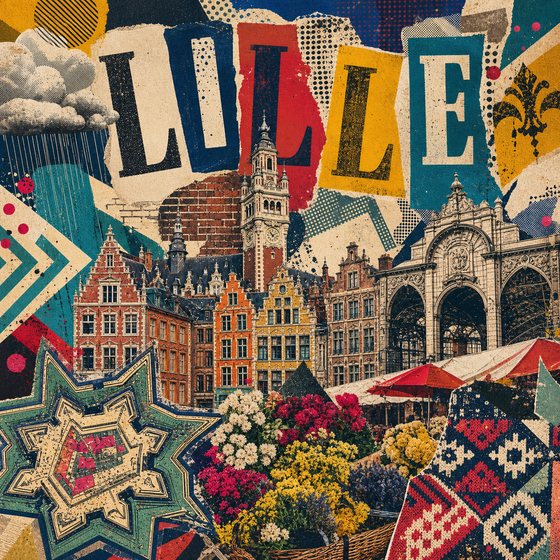 Affiche collage POSTYOURMOOD de Lille