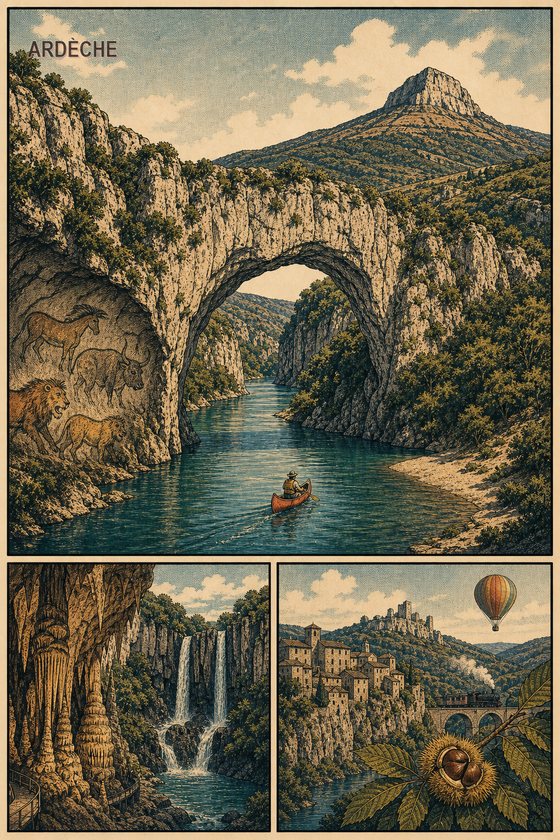 Affiche roman graphique — collection regions departements POSTYOURMOOD
