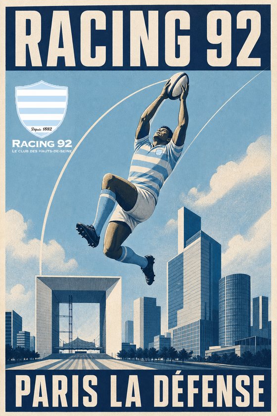 Affiche de course Racing 92