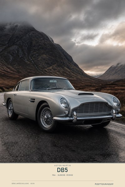 Affiche ASTON MARTIN DB5 1964