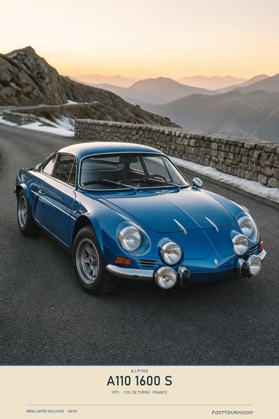 Affiche ALPINE A110 1600 S 1973
