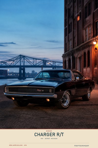 Affiche DODGE CHARGER R/T 1969