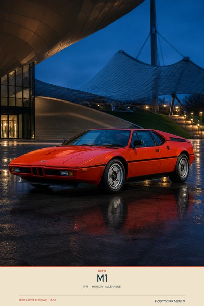 Affiche BMW M1 1979