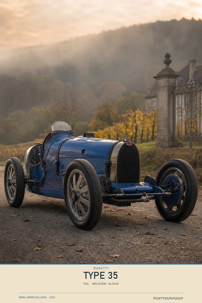 Affiche BUGATTI TYPE 35 1924