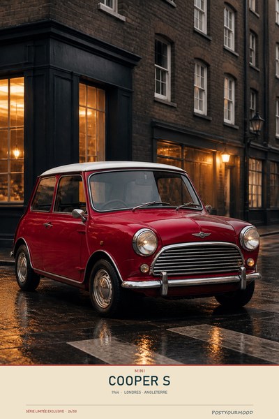 Affiche MINI COOPER S 1964