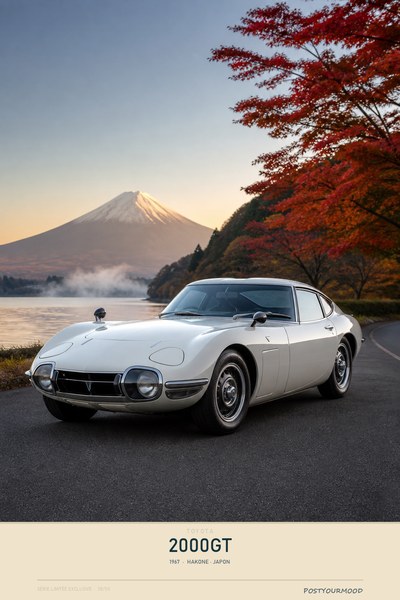 Affiche TOYOTA 2000GT 1967