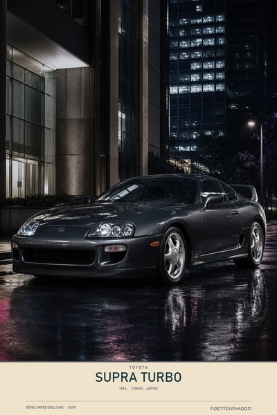 Affiche TOYOTA SUPRA TURBO 1994