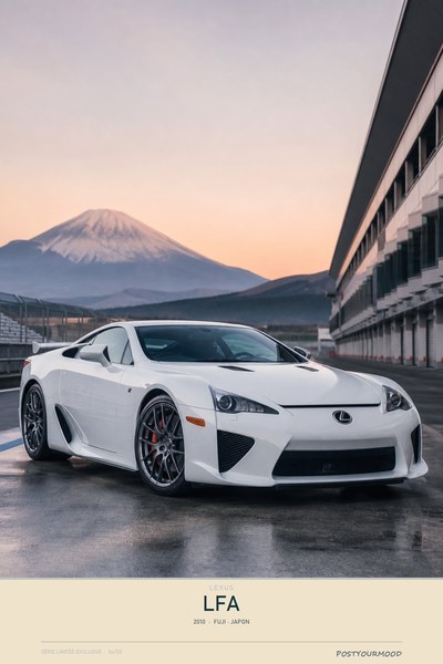 Affiche LEXUS LFA 2010