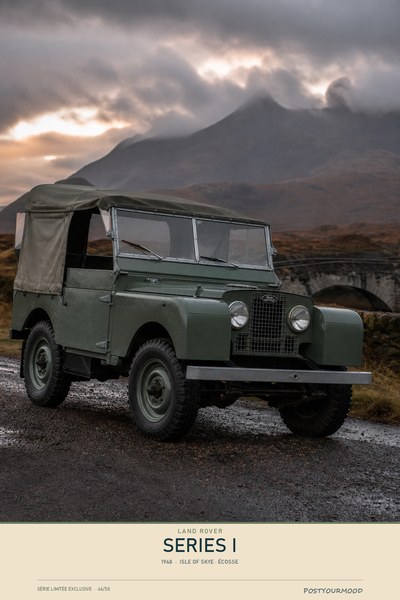 Affiche LAND ROVER SERIES I 1948